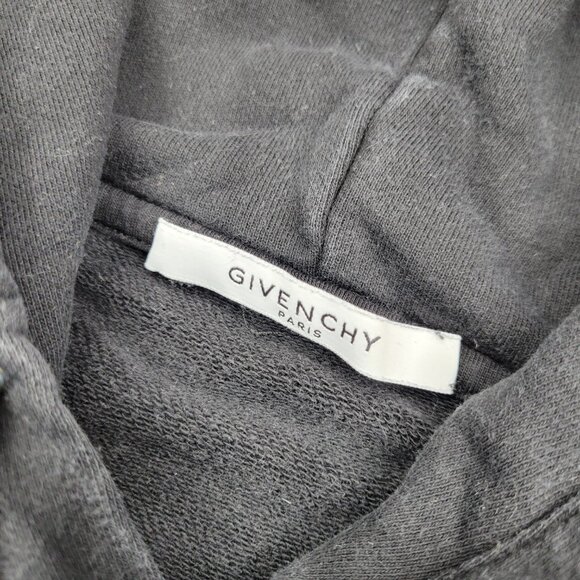 Givenchy Hoodie Mens Small Sweatshirt Sweater Pullover Embroidered Paris Rainbow - Picture 4 of 10
